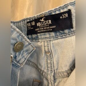 Hollister highest rise vintage baggy light jeans plus size 14/15